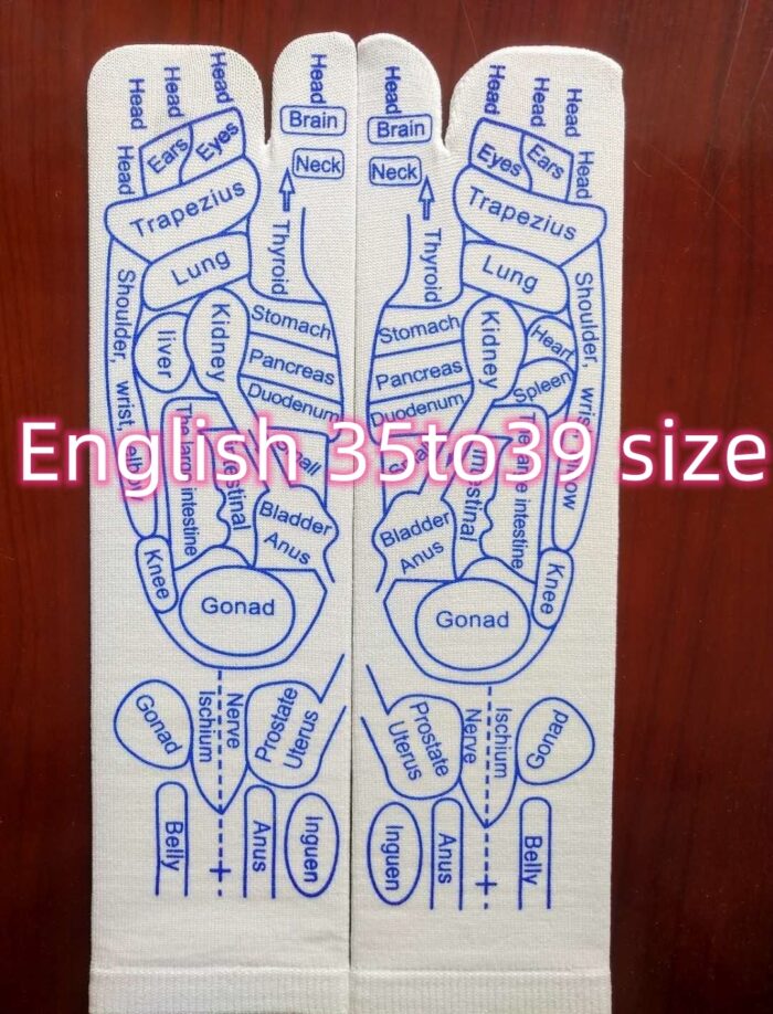 Acupressure Reflexology Socks for DIY Foot Massage for Tired Feet, Pain Relief, Energy Flow - Image 4