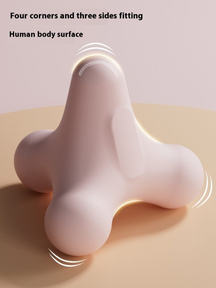 Pink Myofascia Trigger-Point Massage Quadruple Cone is a Manual Massager Tool to release & relax muscle pain points - Self-Massage Massager Tool for DIY at home - Shop at www.QuVin.ch